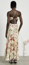 Robe longue multicolore plissée -  T38 - P0038  