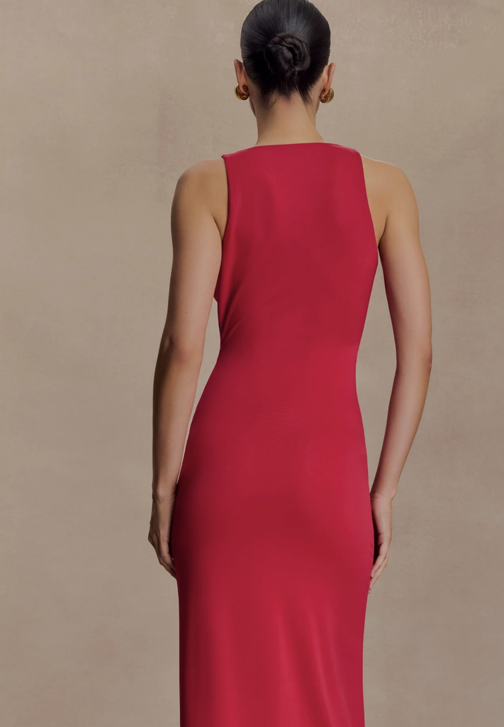 MESHKI - Robe Stella Maxi Rouge - T36 - P0041
