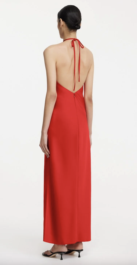 MESHKI - Robe Stella Maxi Rouge - T36 - P0041