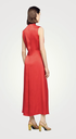 SANDRO - Robe Midi satin mauve - P0057