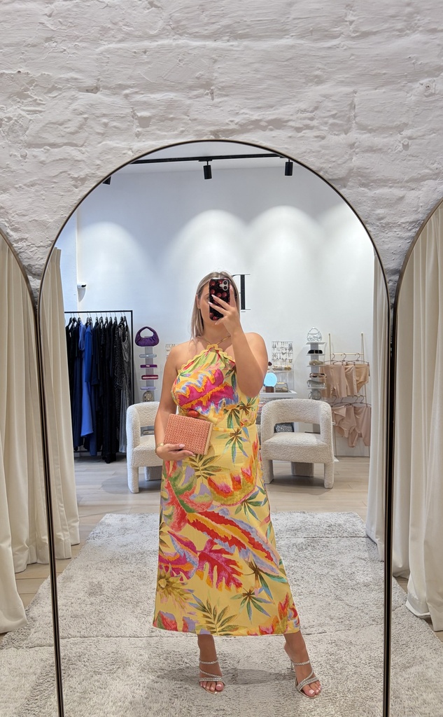  SEZANE x FARM RIO - Robe Bruna - T46 - P0059