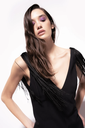  PINKO - Robe Noir à Franges - P0065