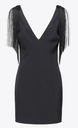  PINKO - Robe Noir à Franges - P0065