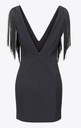  PINKO - Robe Noir à Franges - P0065