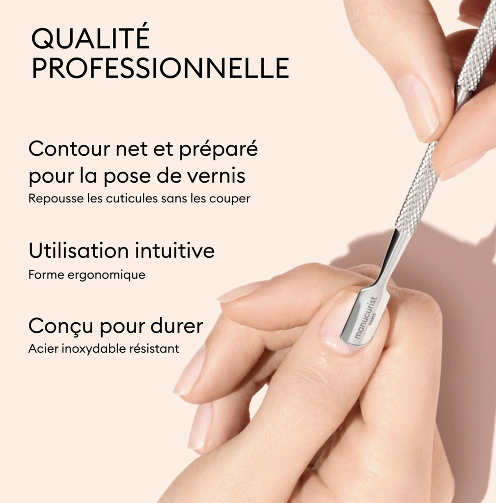 Pousse-cuticules en métal pour ongles  - Outil Ongle - Manucurist  