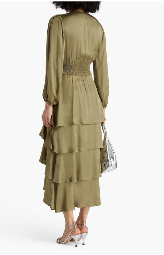 MAJE - Robe Midi Satinée  - P0074