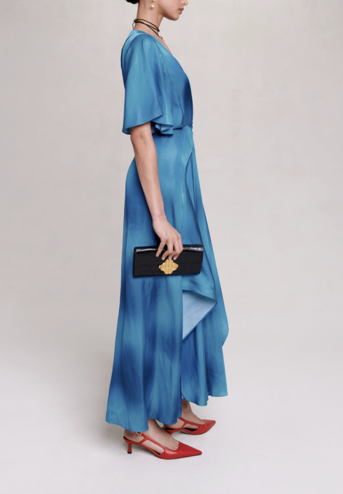 MAJE - Robe Midi Satinée  - P0074
