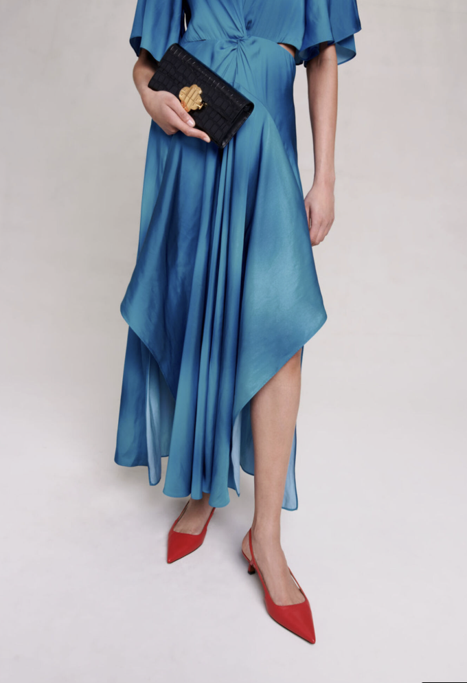 MAJE - Robe Midi Satinée  - P0075