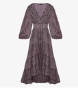 MAJE - Robe Midi Mauve Ruffiniti - T36 - P0076