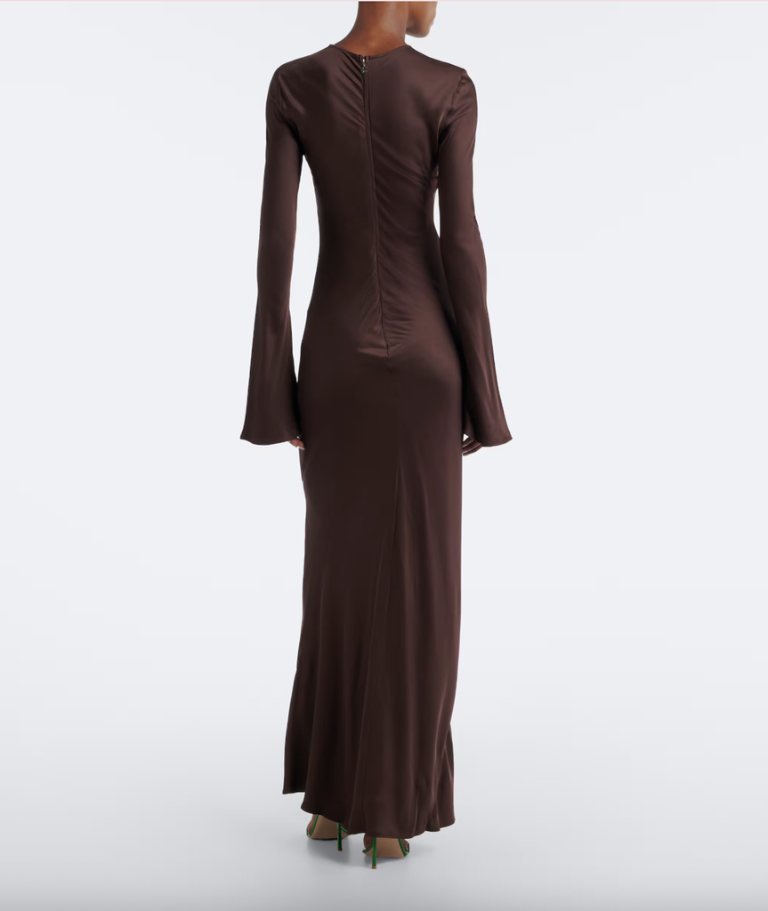 ROTATE - Robe Longue en Satin - T38 - P0078