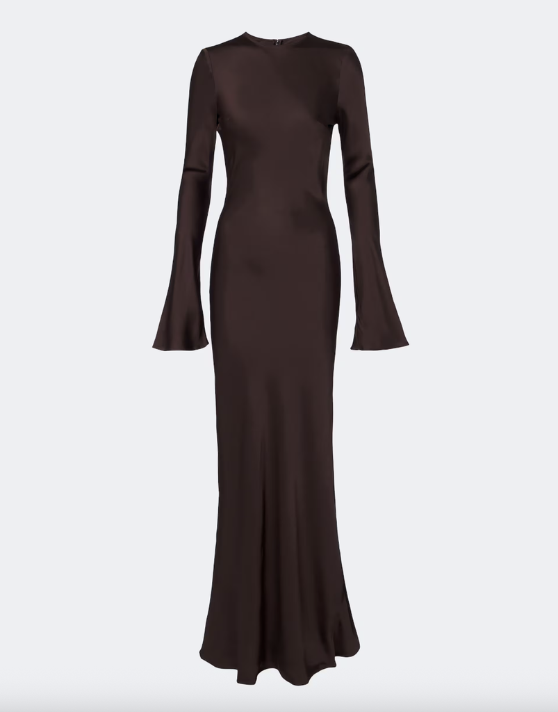 ROTATE - Robe Longue en Satin - T38 - P0078