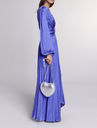 MAJE - Robe Maxi violet satinée longues manches - P0081