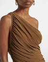 NORMA KAMALI - Robe Diana mocha - T36 -P0089
