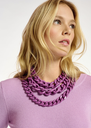 ESSENTIEL - Collier à maillons en résine pourpre A900