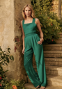 SEZANE - Combinaison longue verte SKY - C03050