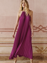 SEZANE - Robe longue imprimée LAYLA Fuchsia  - C03052