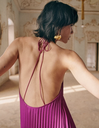 SEZANE - Robe longue imprimée LAYLA Fuchsia  - C03052