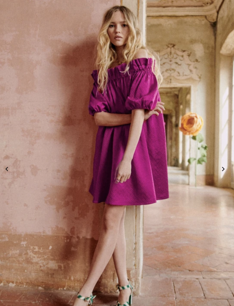 SEZANE - Robe courte TAMARA fuchsia - C03058