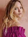 SEZANE - Robe courte TAMARA fuchsia - C03058