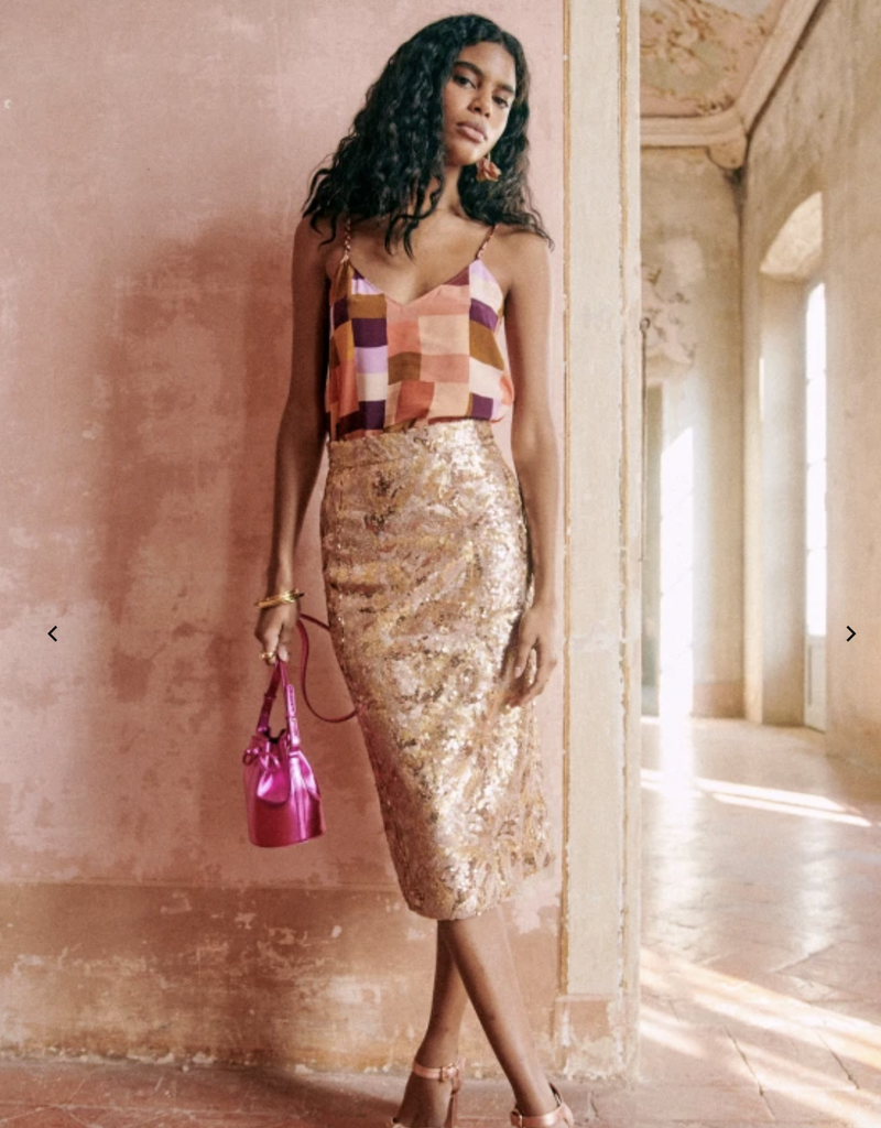 SEZANE - Sac Brillant Rose  - A905