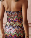 SEZANE - ROMAINE - Robe mi-longue bustier sequins - C03064