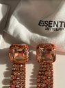 ESSENTIEL - Bijoux - Boucles d'oreilles à strass orangées - A907