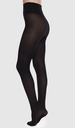 Collants Nina Chevrons 40 Deniers - Noir - Swedish Stockings