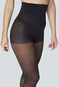 Irma Support Tights Black - Swedish Stockings
