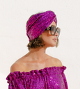 LES JUMELLES - Headband Fushia à Sequin - A922