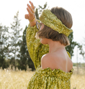 LES JUMELLES - Headband Vert à Sequin - A923