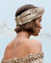 LES JUMELLES - Headband Doré à Sequin - A924