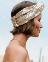 LES JUMELLES - Headband Doré à Sequin - A924