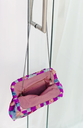 LES JUMELLES - Pochette en Soie Ikat Mauve - A926