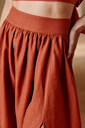 SEZANE - Ensemble Haut et Jupe terracotta  - C03081
