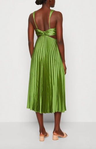 ABERCROMBIE & FITCH - Robe longue verte  - C03035