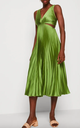ABERCROMBIE & FITCH - Robe longue verte  - C03035