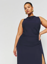 REFORMATION - Robe longue Bleu Marine SENNA - C03104