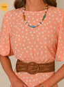 RIXO - Robe Longue Rose FLAVIA T38 - C03124