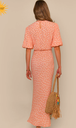 RIXO - Robe Longue Rose FLAVIA T38 - C03124