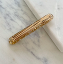 Résine Hair Clip - Fine Arrondie - Paillettes Dorées - GLEEBEE