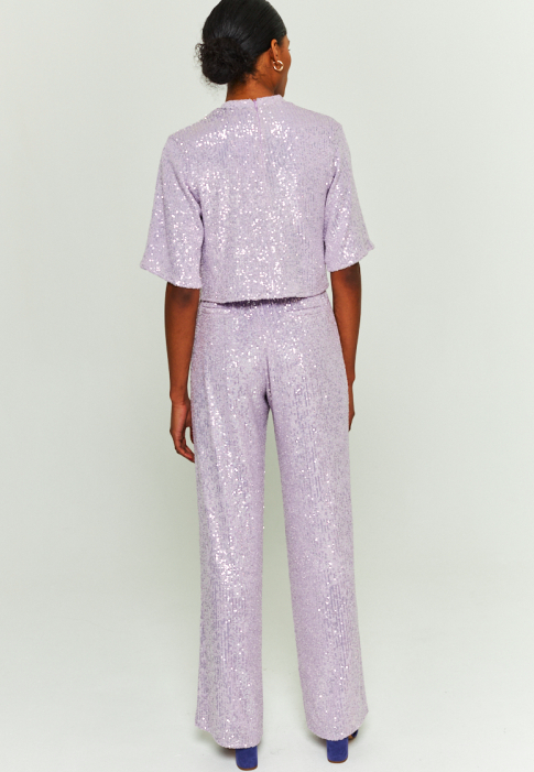 MAISON GUILLEMETTE - Ensemble Haut et Pantalon - SWING Lavande - C03153