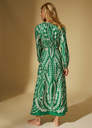 Ralda - Robe Longue Verte Fleuri - TRESSÉ - C03163