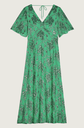 BA&SH - Shelby - Robe Longue Verte Détails Brillants - C03185