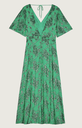 BA&SH - Shelby - Robe Longue Verte Détails Brillants - C03185