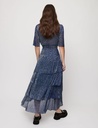 MAJE - Robe longue bleue  - C02630