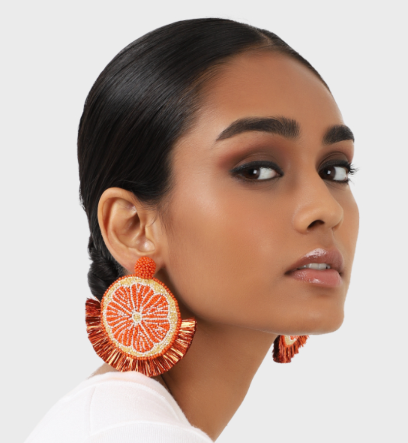 LOC - OLIVIA DAR - Bijoux - Boucle D'oreille AGRUME - A1005