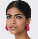 LOC - OLIVIA DAR - Bijoux - Boucle D'oreilles FLOWER HOOPS - A1007