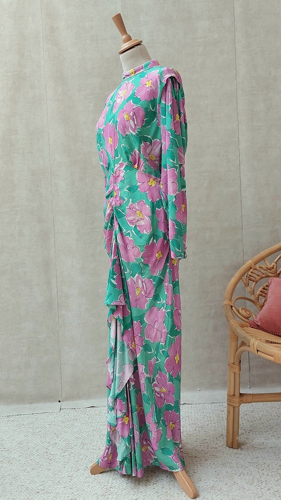 RIXO - Robe longue imprimée  - C02343