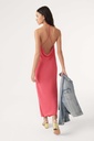 BASH - FAME - Robe soie rose fushia - C03226