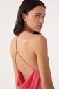 BASH - FAME - Robe soie rose fushia - C03226